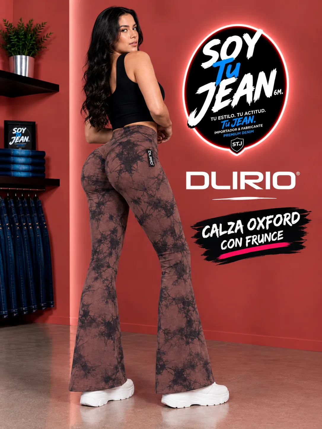 Calza Oxford marrón con negro (DLIRIO)