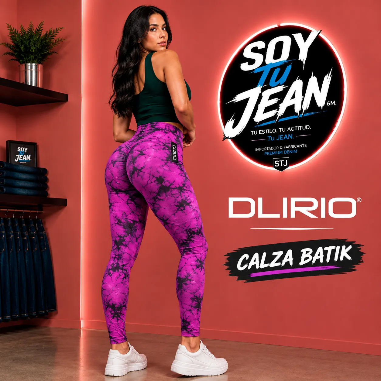 Calza chupin fucsia batik (DLIRIO)