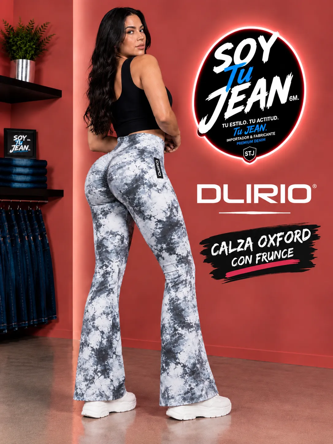 Calza Oxford blanco con negro (DLIRIO)