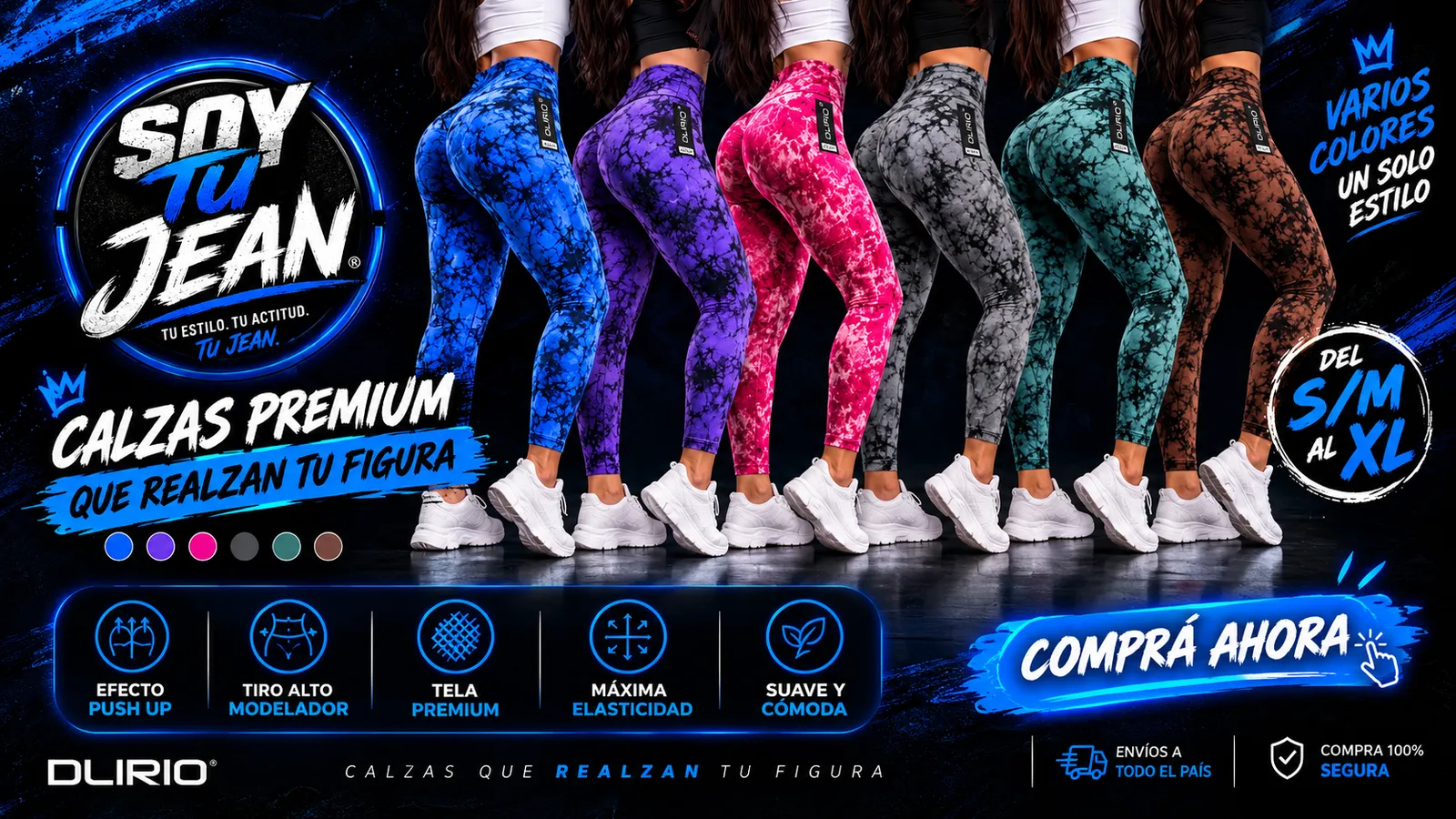 Calzas DLIRIO  elastizadas