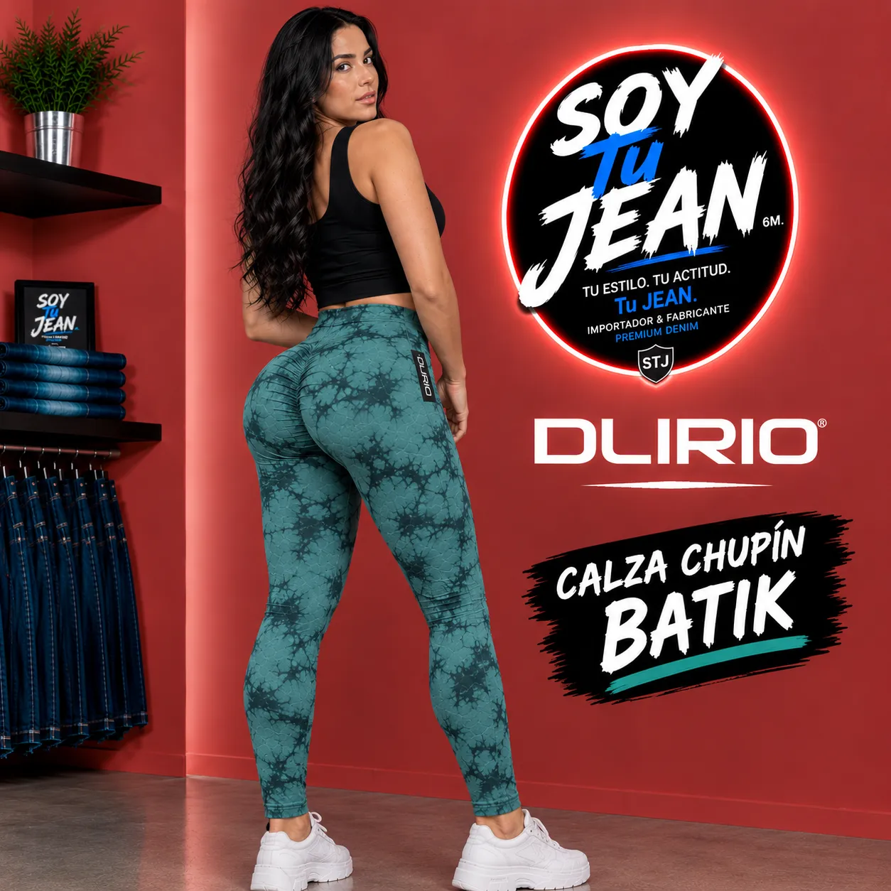 Calza chupin verde batik (DLIRIO)