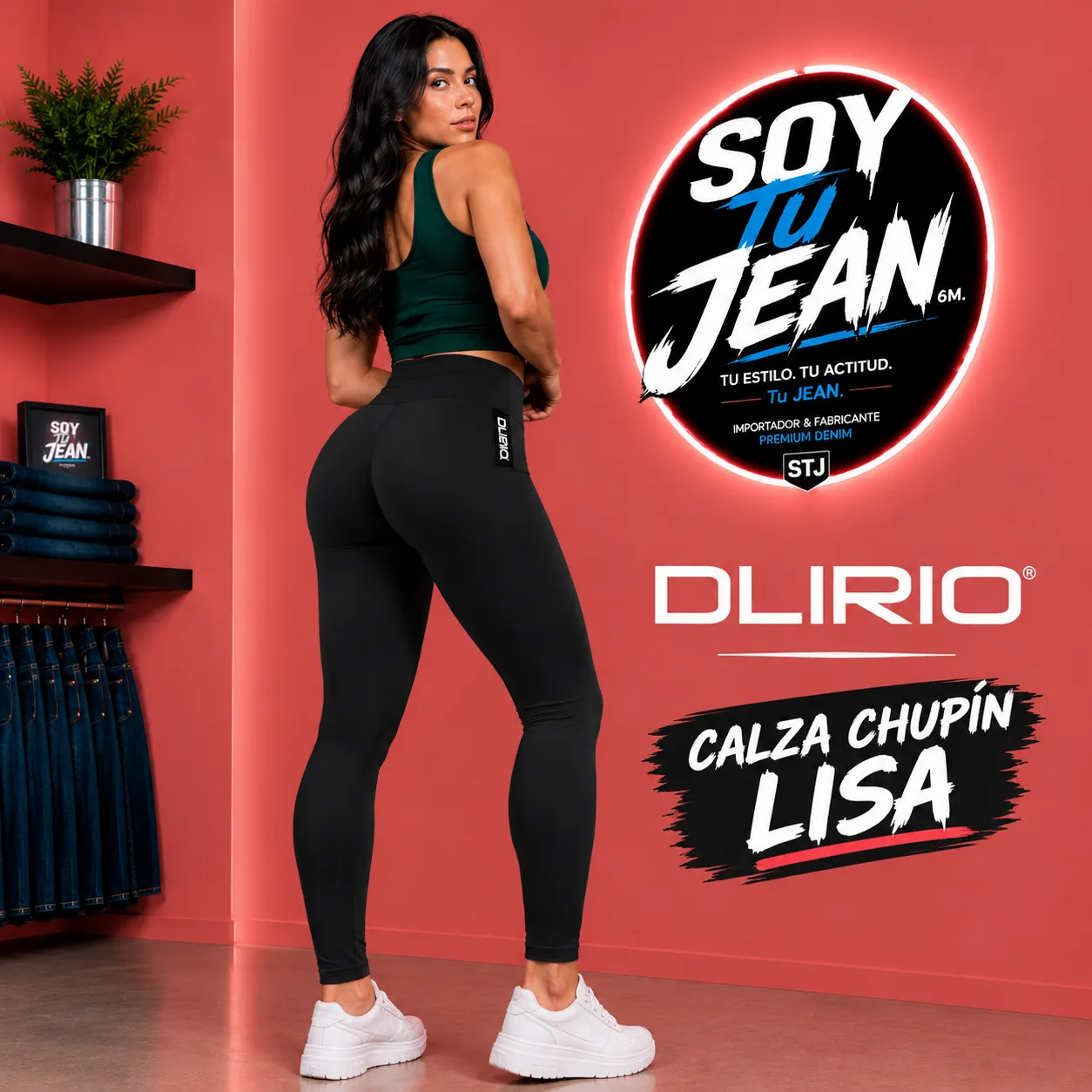 Calza lisa negra DLIRIO