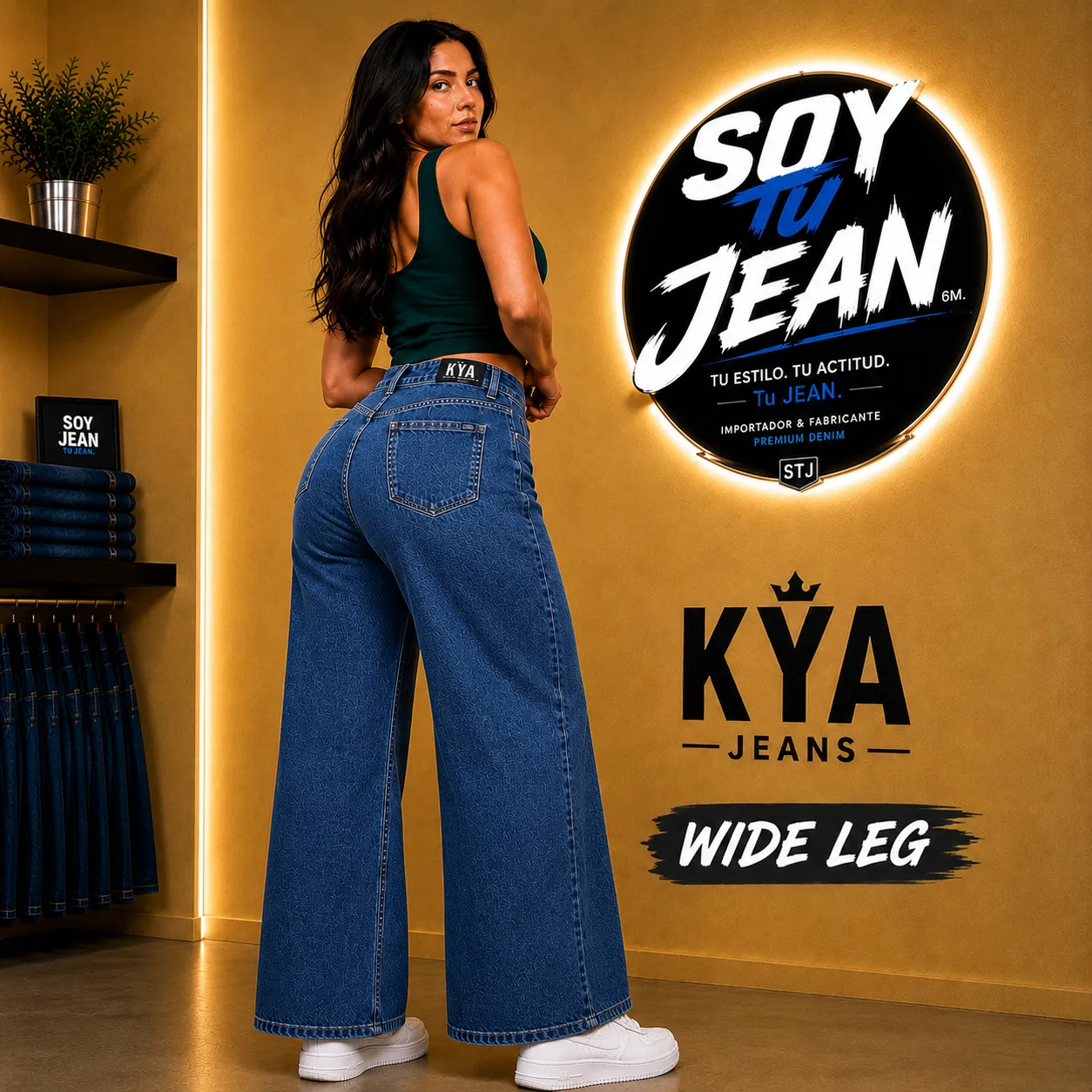 WIDE LEG AZUL