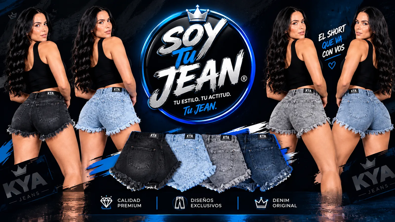 Short Jean rígidos