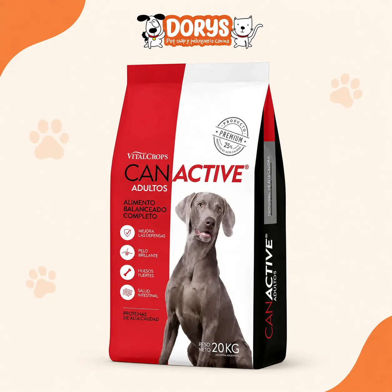 CAN ACTIVE CACHORRO X 20KG