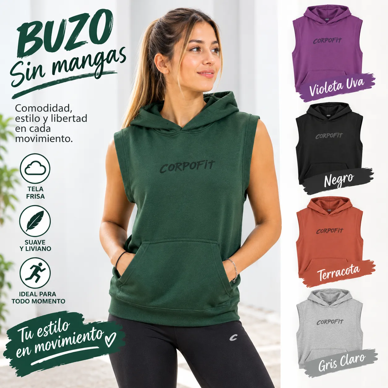 Buzos Sin Mangas Unisex Premium