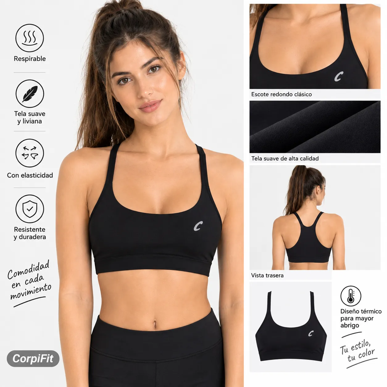 Top Liso Bretel Fino